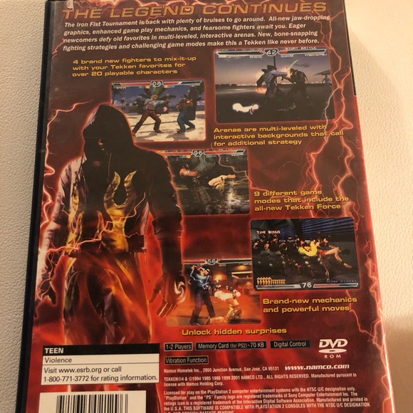 Tekken 4 (Sony PlayStation 2, 2002) PS2 Complete CIB Tested - Picture 4 of 5